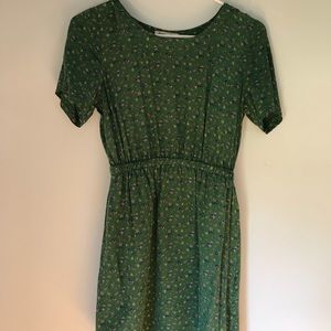Madewell Floral Green Dress 0